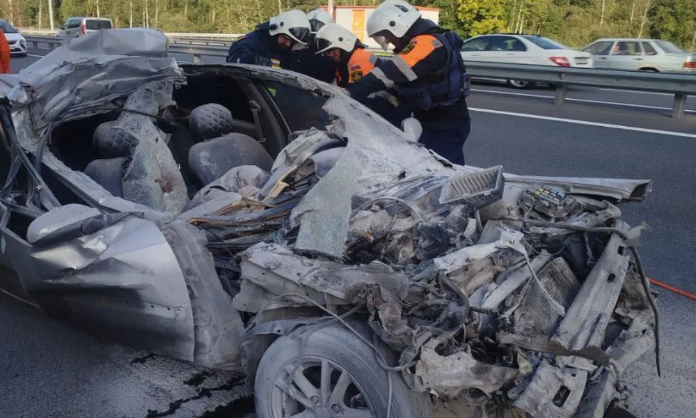 На трассе М-12 под Владимиром погиб водитель легковушки в ДТП с фурой