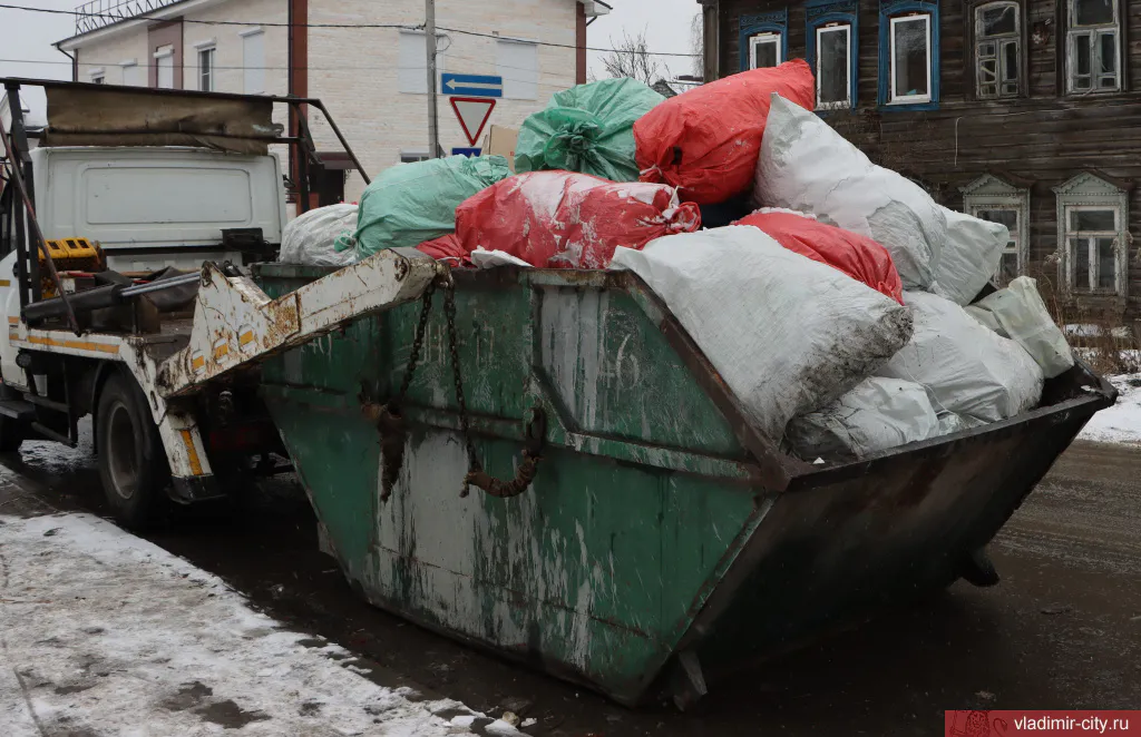 Во Владимире планируется вывоз 3000 кубометров мусора из частного сектора