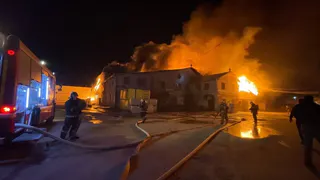 В Коврове сгорел склад стройматериалов