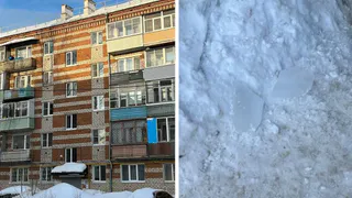В Александровском районе на 85-летнюю старушку упала снежно-ледяная масса