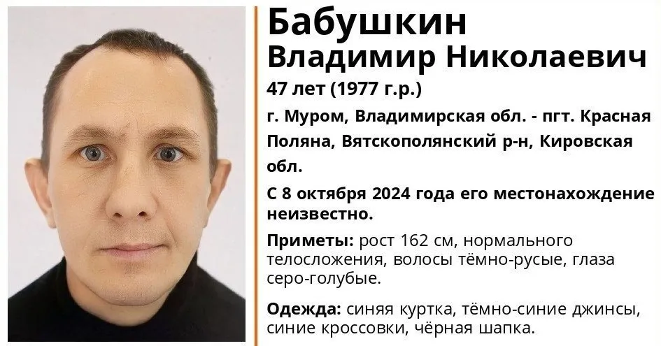 Продолжаются поиски муромлянина в синих джинсах и с синей сумкой