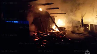 Муромлянина спасли из горящего дома