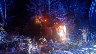 На трассе «Кольчугино - Юрьев-Польский» перевернулась иномарка