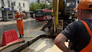 На улице Горького во Владимире произошла коммунальная авария