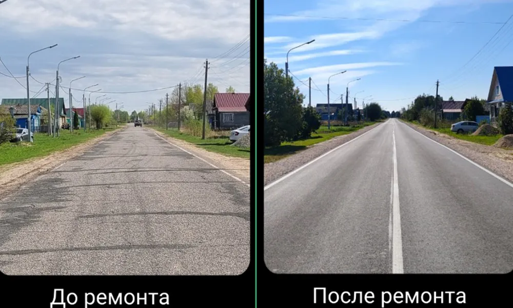 В Меленковском округе отремонтировали участок дороги длиной почти 10 километров