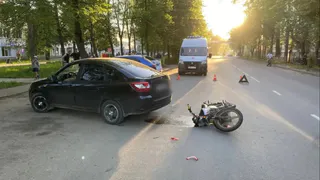Во Владимирской области 13-летний подросток на мопеде попал в ДТП