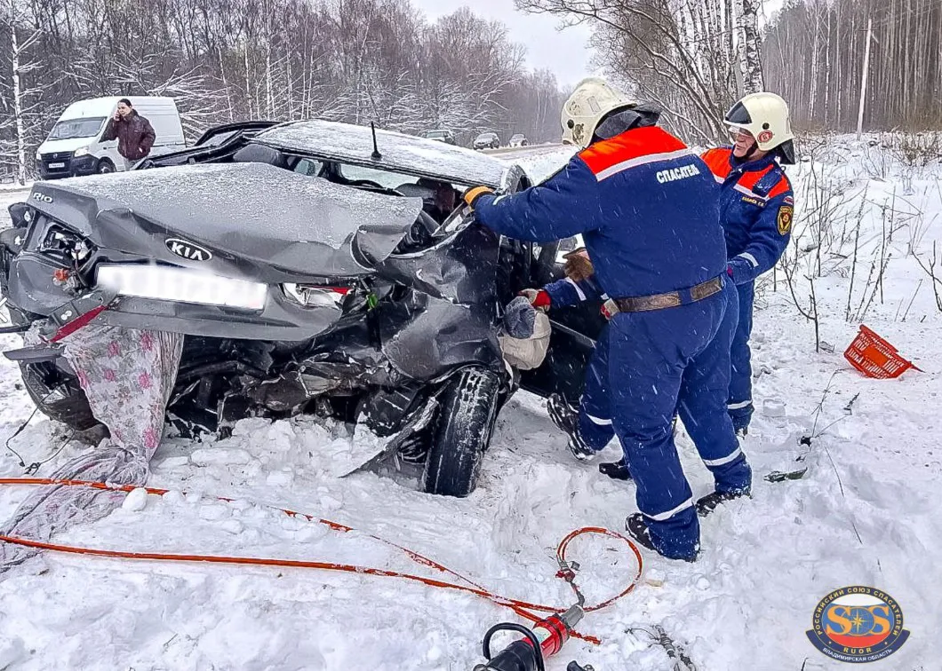 Во Владимире у микрорайона Лесной произошло ДТП с участием двух автомобилей