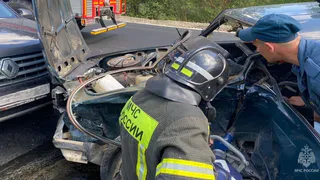 В Киржачском районе столкнулись  три авто