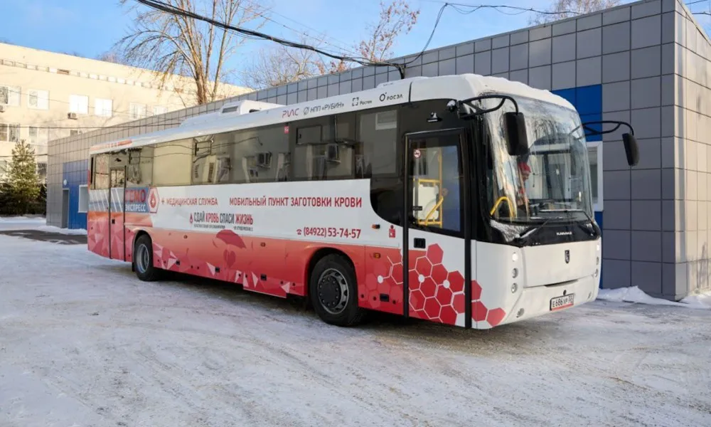 Во Владимирской области запустили первый отечественный мобильный пункт сдачи крови