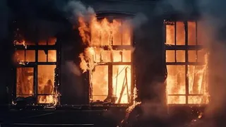 Во Владимире сгорело аварийное здание, подлежащее сноске ещё с 2016 года