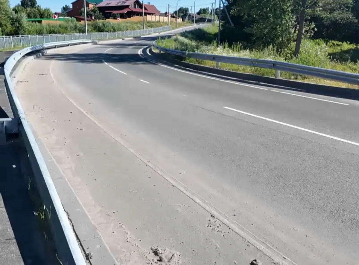 Во Владимирской области отремонтировали дорогу за 80 млн, но размыв не устранили