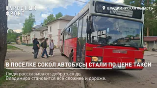 «Автобус по цене такси»: жителей поселка Сокол отрезали от Владимира