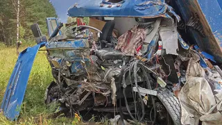 В Судогодском районе жестко столкнулись два большегруза