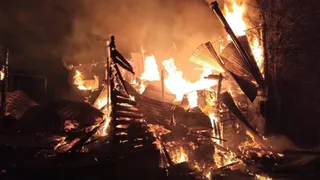 Под Суздалем сгорел дом площадью 150 квадратных метров