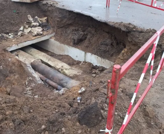 В посёлке Вольгинский устранили аварию на магистральном водоводе