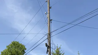 Киржаче на ул. Горького перебои в дорожном освещении